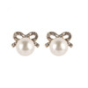 Faux Pearl Clip On Earrings