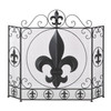 FLEUR-DE-LIS FIREPLACE SCREEN