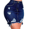 Jeans Skirt For Women Ripped Hole Bodycon Jeans Skirt Ladies Summer Sexy Pocket Mid Waist Skirt Female Streetwaer Skirts D30