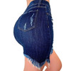 Jeans Skirt For Women Ripped Hole Bodycon Jeans Skirt Ladies Summer Sexy Pocket Mid Waist Skirt Female Streetwaer Skirts D30