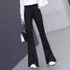 Korean Style High Waist Dress Flared Pants for Women Formal Work Wear Long Flare Pant Office Lady Casual Slit Suit Trouser Black Korean Style High Waist Dress Flared Pants for Women Formal Work Wear Long Flare Pant Office Lady Casual Slit Suit Trouser Black