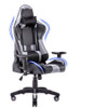 Recliner Backrest Swivel Gaming Chairs PU Leather  with Headrest and Lumbar