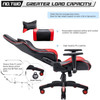 Recliner Backrest Swivel Gaming Chairs PU Leather  with Headrest and Lumbar