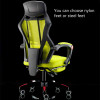 Gaming Chair with Footrest Massage Lifted Gaming Chair Rotation and Reclining Office Chair