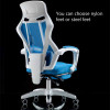 Gaming Chair with Footrest Massage Lifted Gaming Chair Rotation and Reclining Office Chair