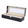 Stylish Leather Jewelry Box Makeup Casket Jewelry Travel Watch Case Ring Storage Container Tools Box Accessory