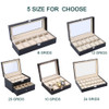 Stylish Leather Jewelry Box Makeup Casket Jewelry Travel Watch Case Ring Storage Container Tools Box Accessory