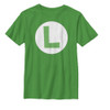 Super Mario Bros Youth LUIGI Icon Tee