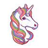Unicorn Shaped Beach Towel