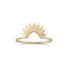 Sunburst Ring, 14k Gold Plated Sterling