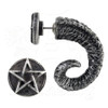 Magic Ram's Horn Faux Stretcher Earring, Alchemy Gothic