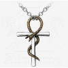 Ankh of Tau Pendant Necklace, Alchemy Gothic