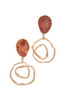 Teardrop Shape Circle Drop Earring
