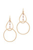 Teardrop Shape Circle Drop Earring