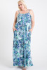 One Side Slit Cami Maxi Dress