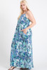 One Side Slit Cami Maxi Dress