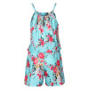 Floral Printed Sleeveless Boho Bohemian Rompers