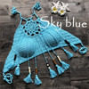 Bikini Halter Crochet Lace Knit Boho Bohemian Tops