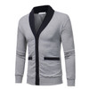 Casual Casual Patchwork Slim Fit V-Neck Knitted Sweater