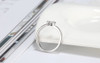 Solitaire Sterling Silver Jewelry Cubic Zircon Rings