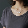 Sterling Silver Sunset Cloud Pendant Necklace