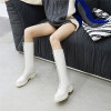 Metal Zipper Knee High Boots Metal Zipper Knee High Boots
