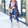 Vintage Floral Print Blouses Long Kimono Vintage Floral Print Blouses Long Kimono