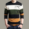 Knitted Thin Striped O-Neck Pattern Sweaters