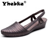 Pointed Toe Jelly Soft Sole Low Heel Sandals