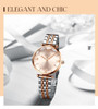 Luxury Crystal Waterproof Rose Gold Steel Strap Wrist Watches Luxury Crystal Waterproof Rose Gold Steel Strap Wrist Watches