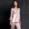 Ice Silk Suit Long Sleeve silk pajamas Thin Bud Silk sleepwear