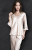 Ice Silk Suit Long Sleeve silk pajamas Thin Bud Silk sleepwear