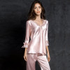 Ice Silk Suit Long Sleeve silk pajamas Thin Bud Silk sleepwear