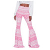 Smocked Waist Boho Bohemian Pants