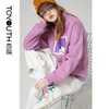 Letter Printed Long Sleeve Turtleneck Sweatshirts