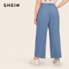 Button Fly Wide Leg Jeans