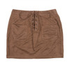 High Waist Pencil Mini Sexy Suede Lace Up Party Skirt