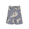 Casual Blue Loose Stripe Floral Print Boho Bohemian Shorts