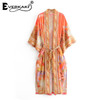 Floral Print Sashes Gypsy Vintage Boho Bohemian Kimonos