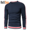 Casual Knitted Cotton Striped Sweaters Casual Knitted Cotton Striped Sweaters