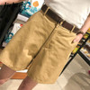 Casual Loose Wide Leg Belt Green White High Waist Shorts Casual Loose Wide Leg Belt Green White High Waist Shorts