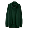 Turtleneck elegant Solid Irregular Hem Long Sleeve Sweaters