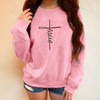 Velvet Thickening Printing Round Neck Long Sleeve Sweatshirt