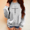 Velvet Thickening Printing Round Neck Long Sleeve Sweatshirt