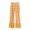 Chic Floral Print Flare Boho Bohemian Pants