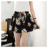 loose casual chiffon stretch sunflower Boho Bohemian Shorts
