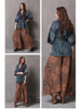 V Neck Half Sleeve Flower Embroidery Belted Boho Bohemian Jackets Coats