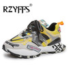 Chunky Lace up Casual with Platform Stylish Mixed Color Breathable Sneakers Shoes