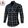 Long Sleeve Plaid Dress Shirt