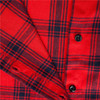 Plaid Navy Red Long Sleeve Dress Shirts
